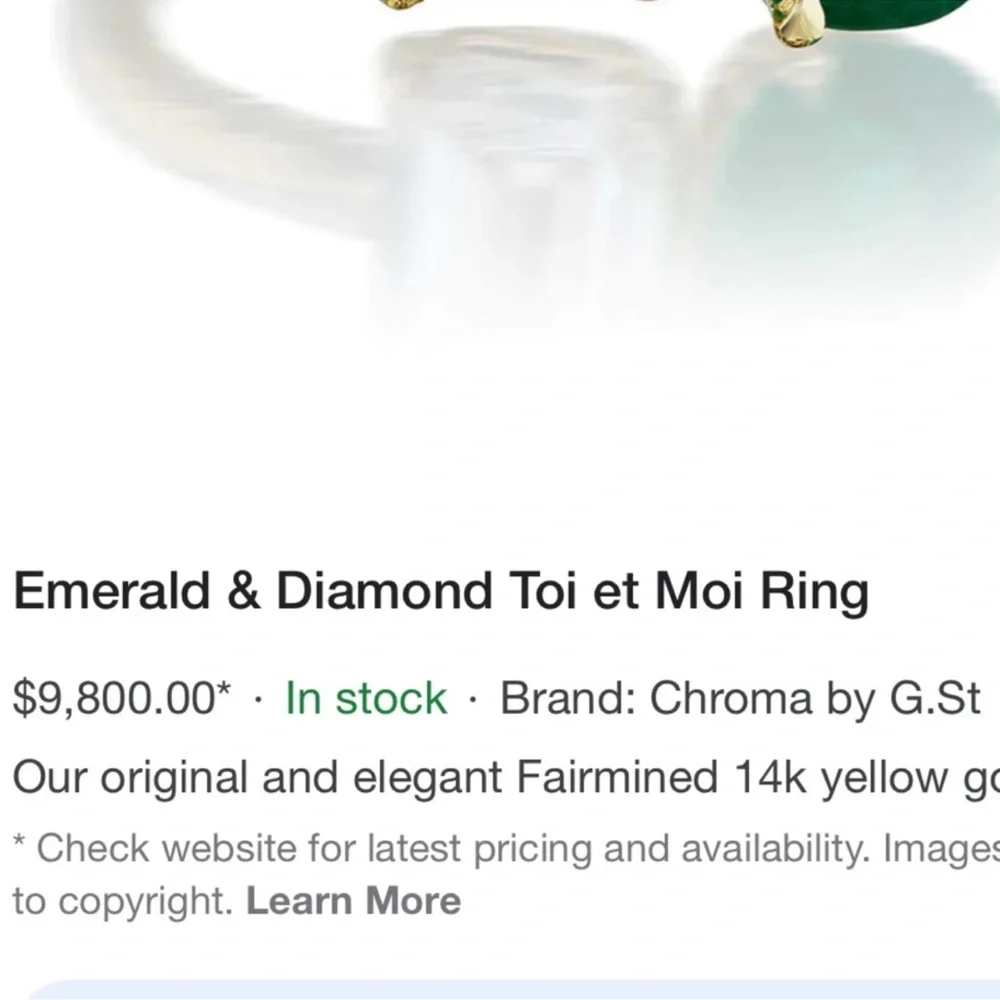 Toi et Moi Double Stone Engagement Ring - Picture 9 of 10